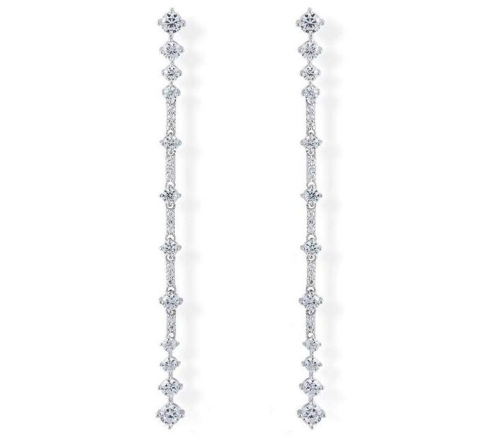 Pendientes novia plata Fall