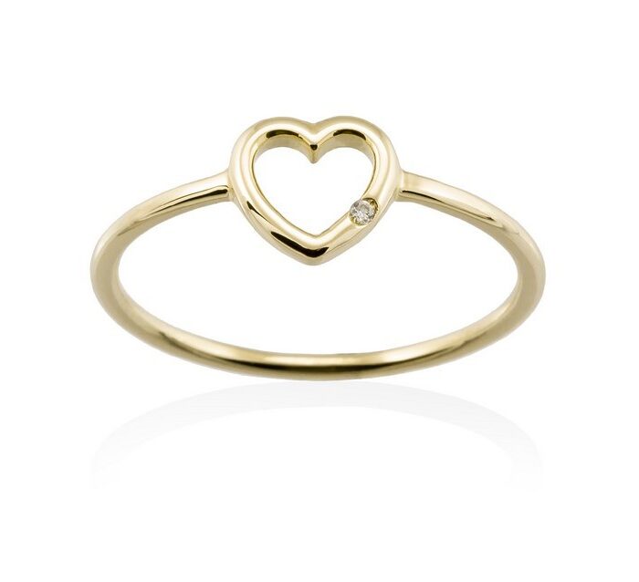 Anillo en Oro 18Kt. y diamantes