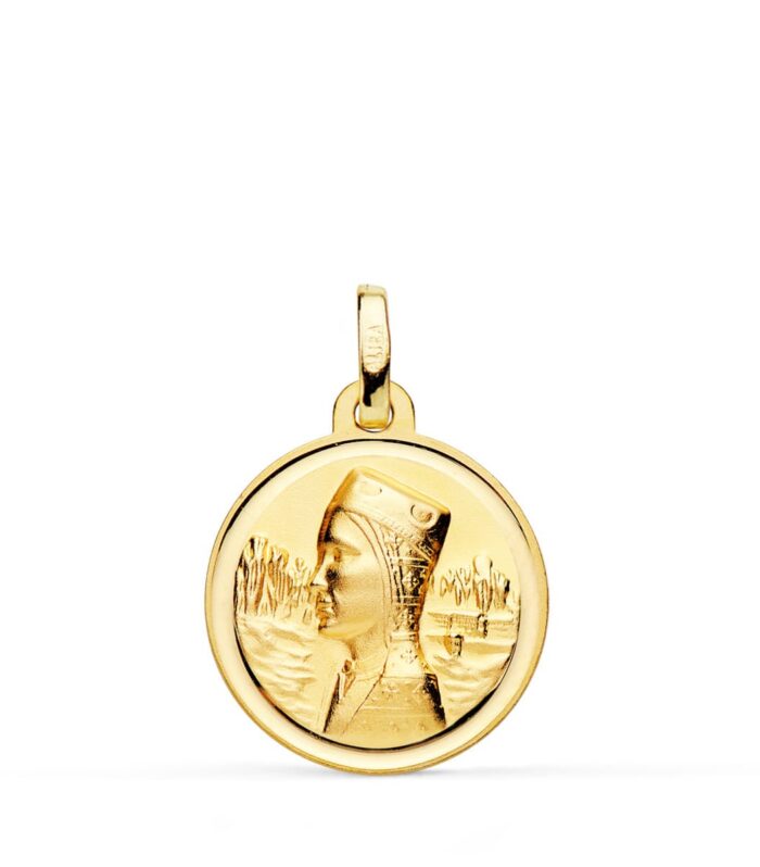 Medalla Virgen de Montserrat en oro de 18 kt